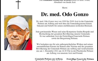 Trauer um Dr.Odo Gonzo