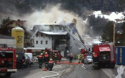 Großbrand in Flirsch